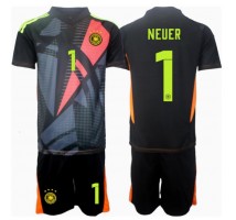 Niemcy Manuel Neuer #1 Bramkarskie Koszulka Podstawowa dzieci ME 2024 Krótki Rękaw (+ krótkie spodenki)